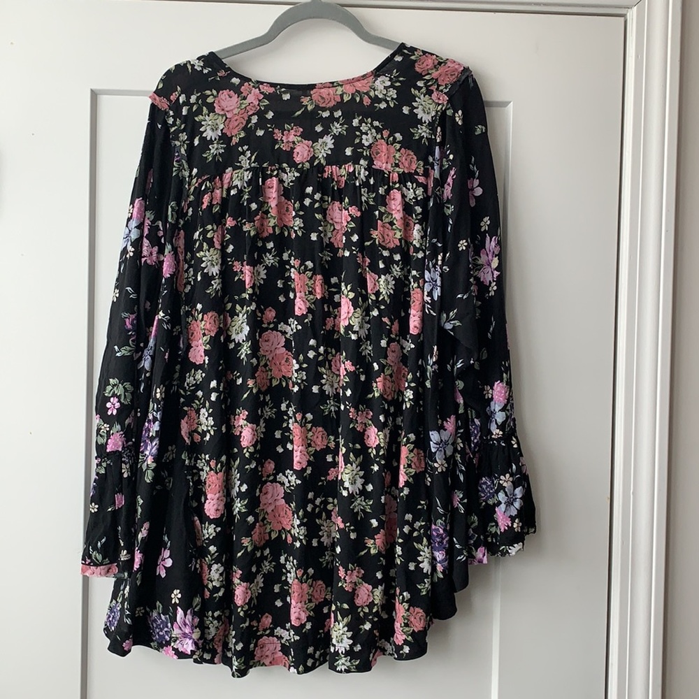 Free People Loretta Printed Floral Tunic Top - Picture 12 of 16